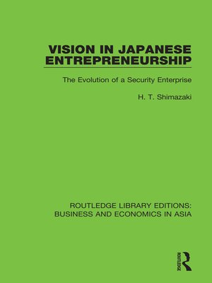 cover image of Vision in Japanese Entrepreneurship